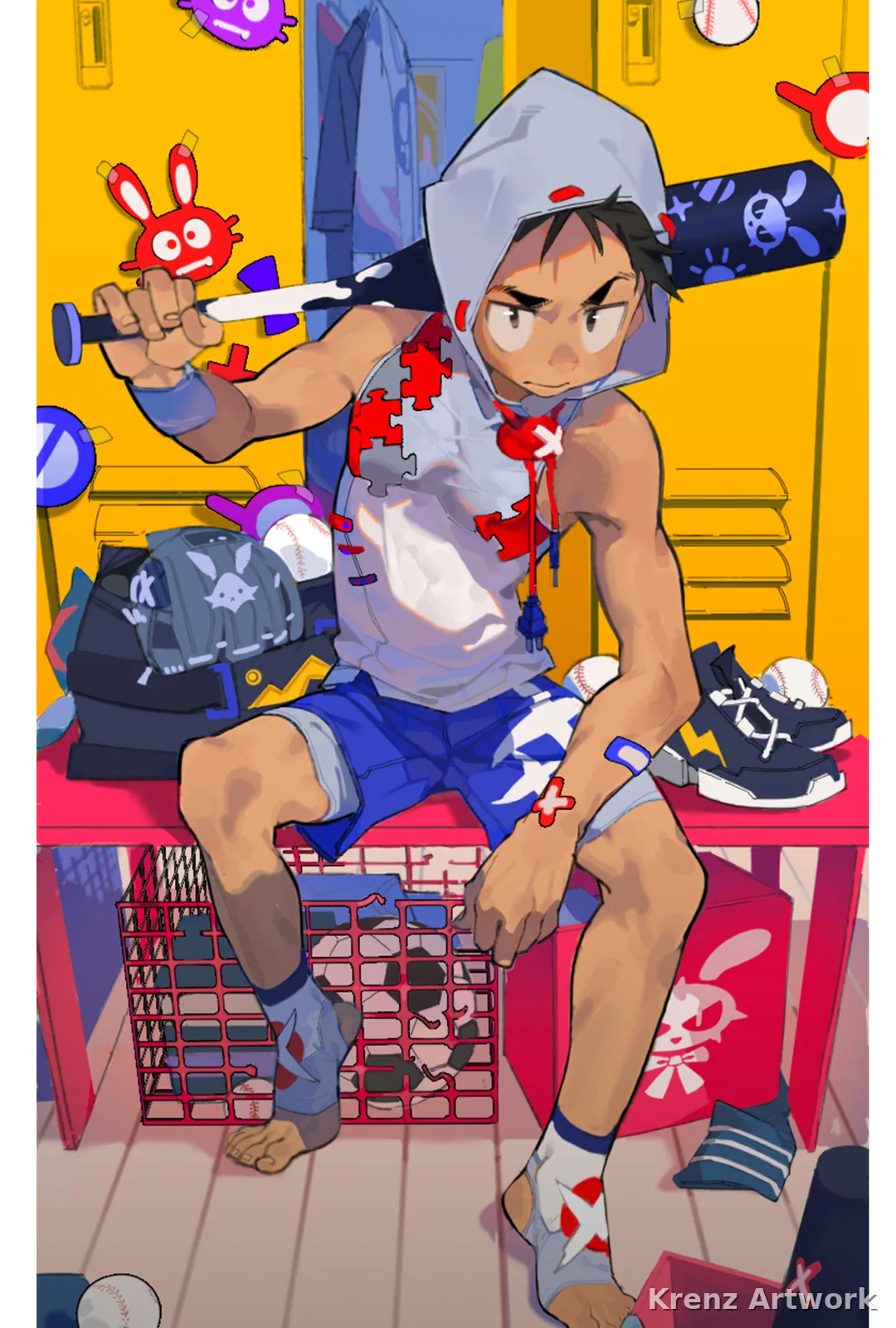 小刀 — 人物情境插圖